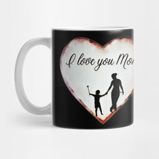 heart love you mom Mug